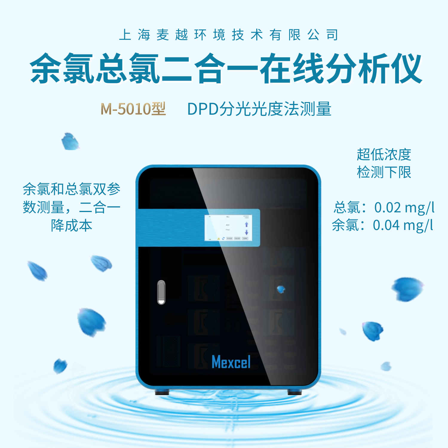 余氯分析儀總氯測(cè)定儀，余氯總氯二合一在線(xiàn)分析儀